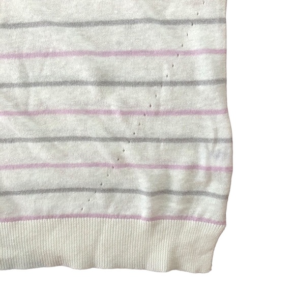 Brora Lightweight Cream Knit Linen/Cotton Top US 8-10 / UK 12-14 - Picture 8 of 10
